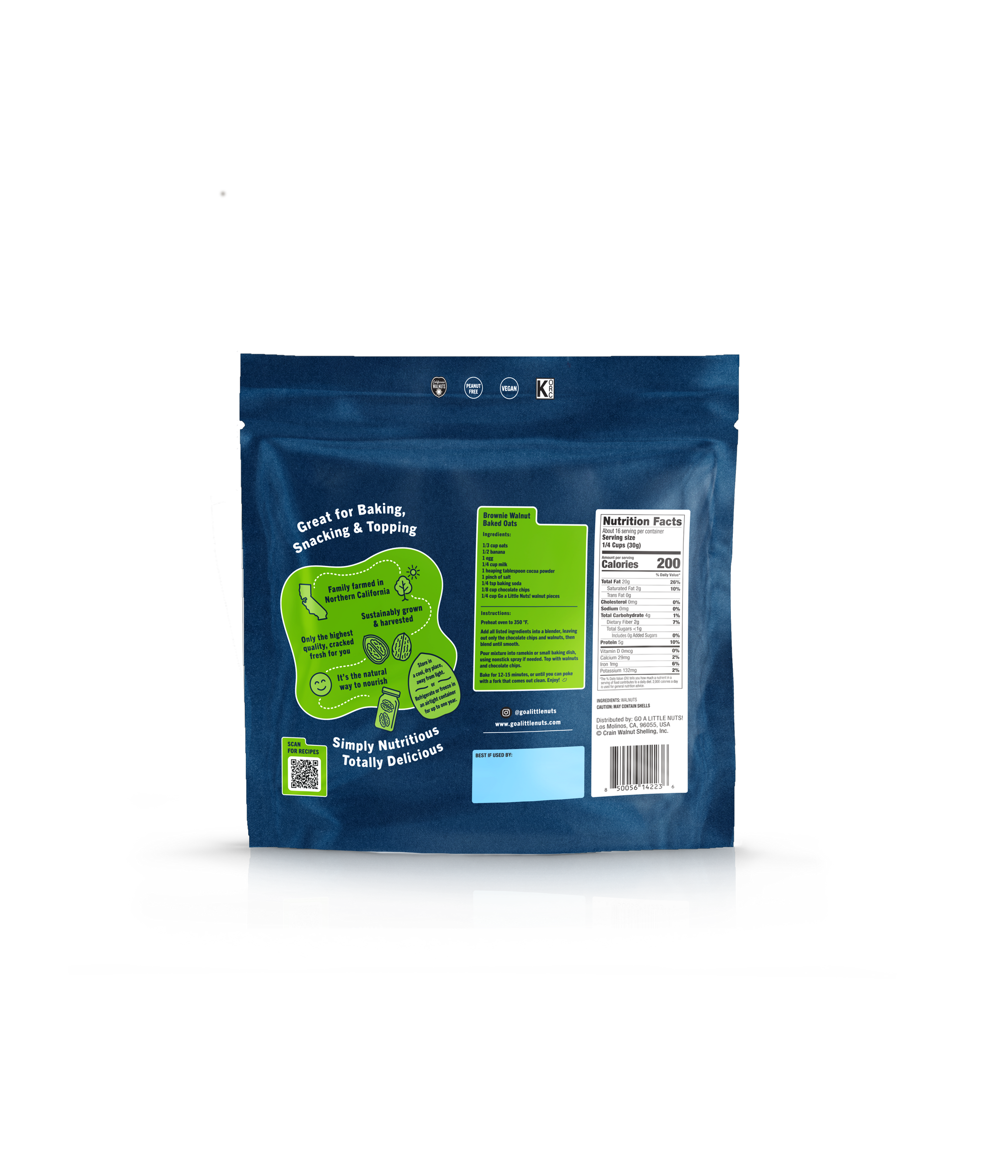 Shelled Walnuts - 16 oz