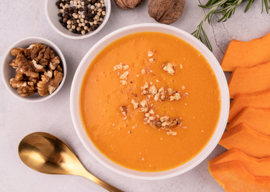 Creamy Pumpkin and Walnut Soup