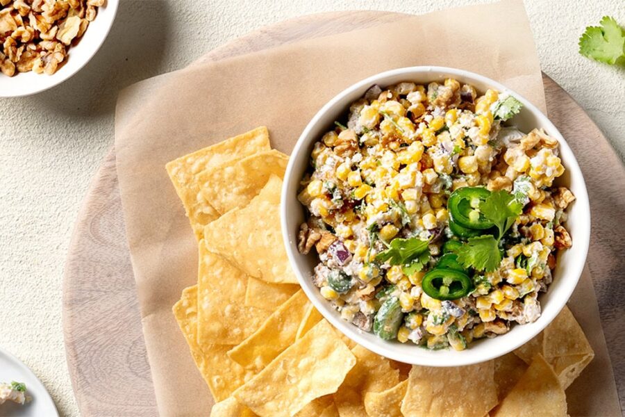 Walnut Elote Corn Dip